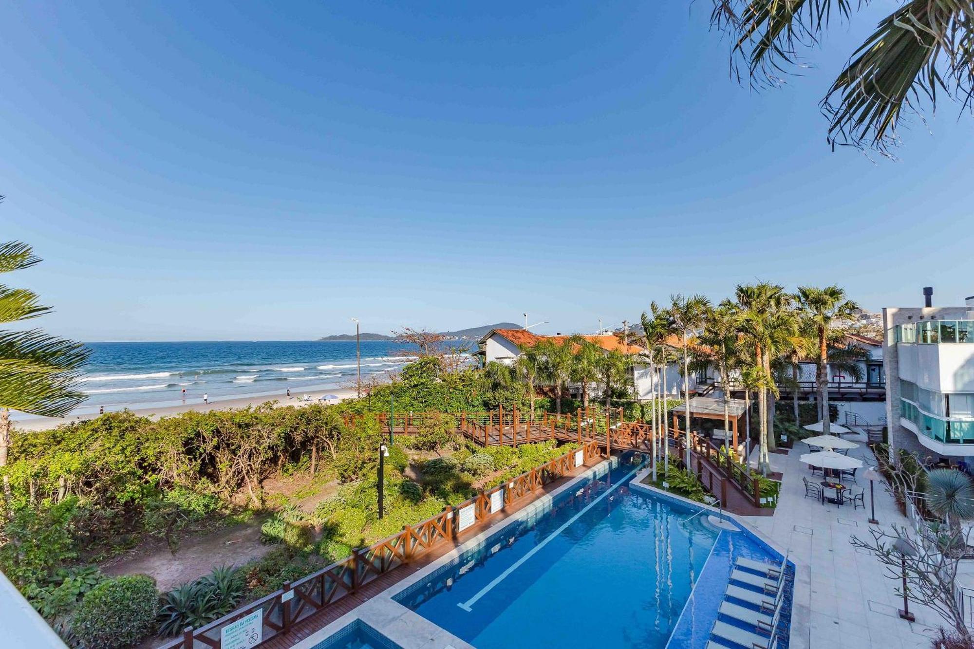 Varandas do Atlântico, Esplêndido Apartamento em Condominio Frente Mar com Piscina Climatizada - 3 quartos 6 pessoas Bombinhas Exterior foto